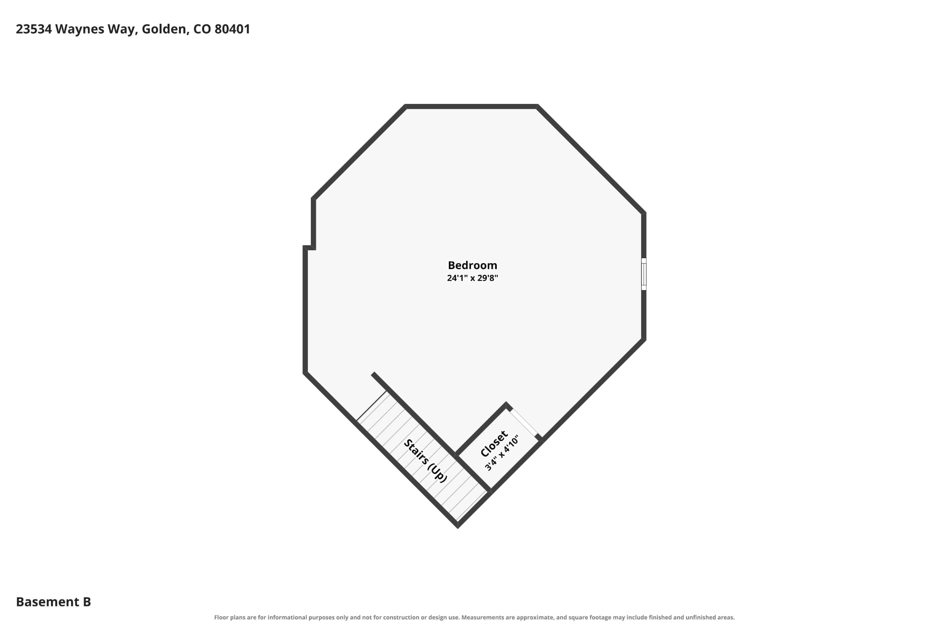 Garden level floor plan